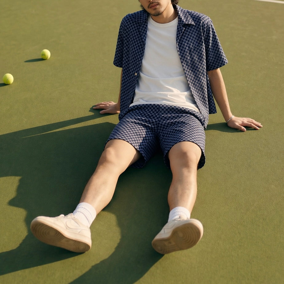 Half & Half Shorts Dark Blue