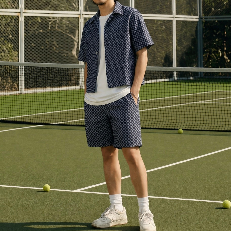 Half & Half Shorts Dark Blue