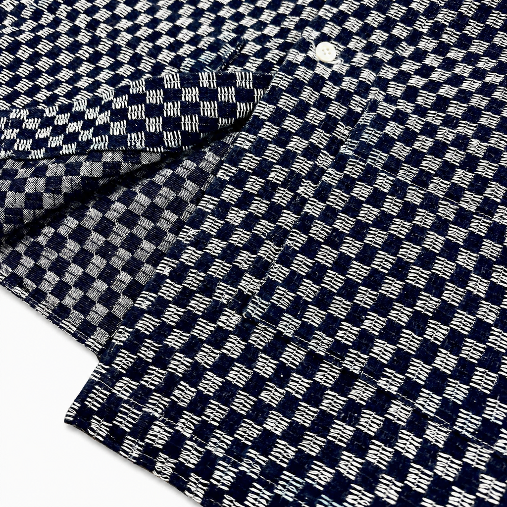 Half & Half Shirt Dark Blue