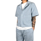 Half & Half Shirt Light Blue