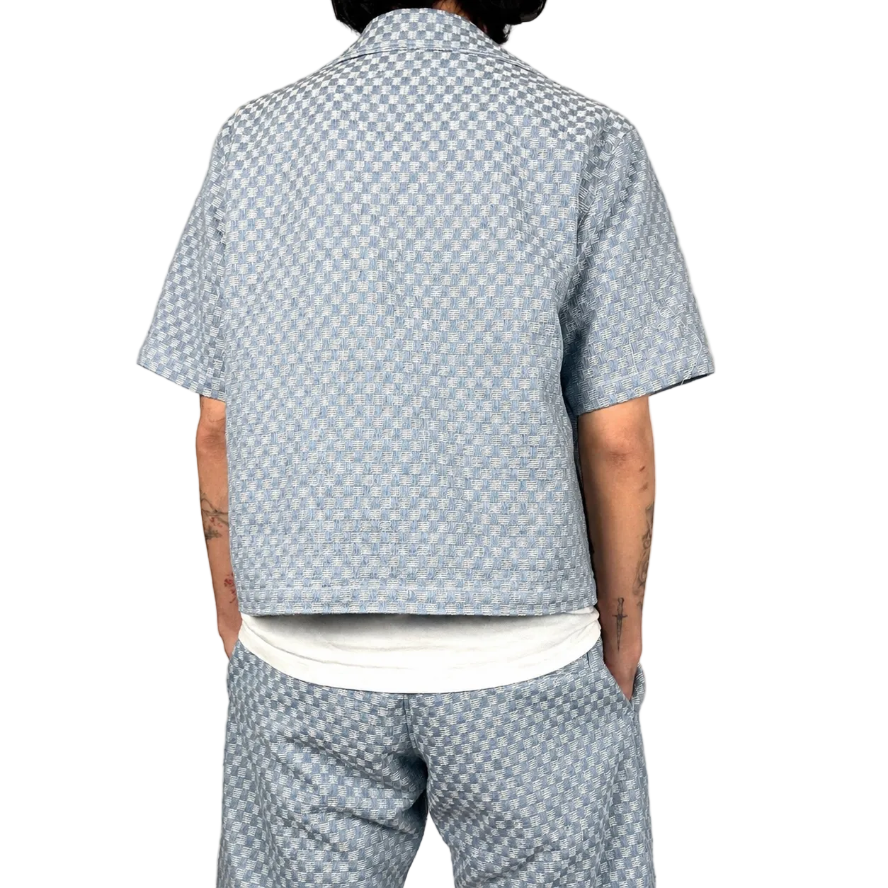 Half & Half Shirt Light Blue