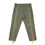 Distressed Denim Pants Olive