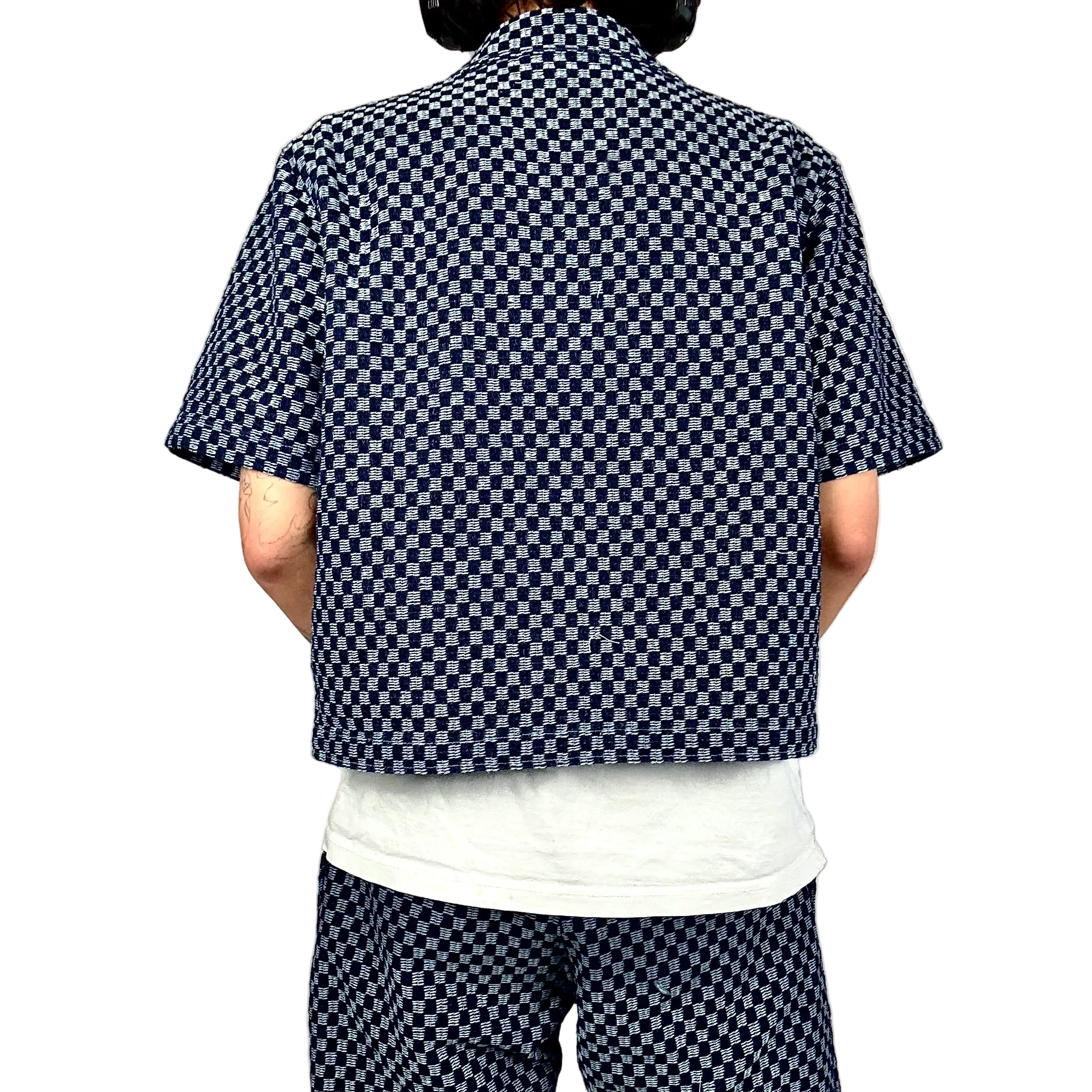 Half & Half Shirt Dark Blue