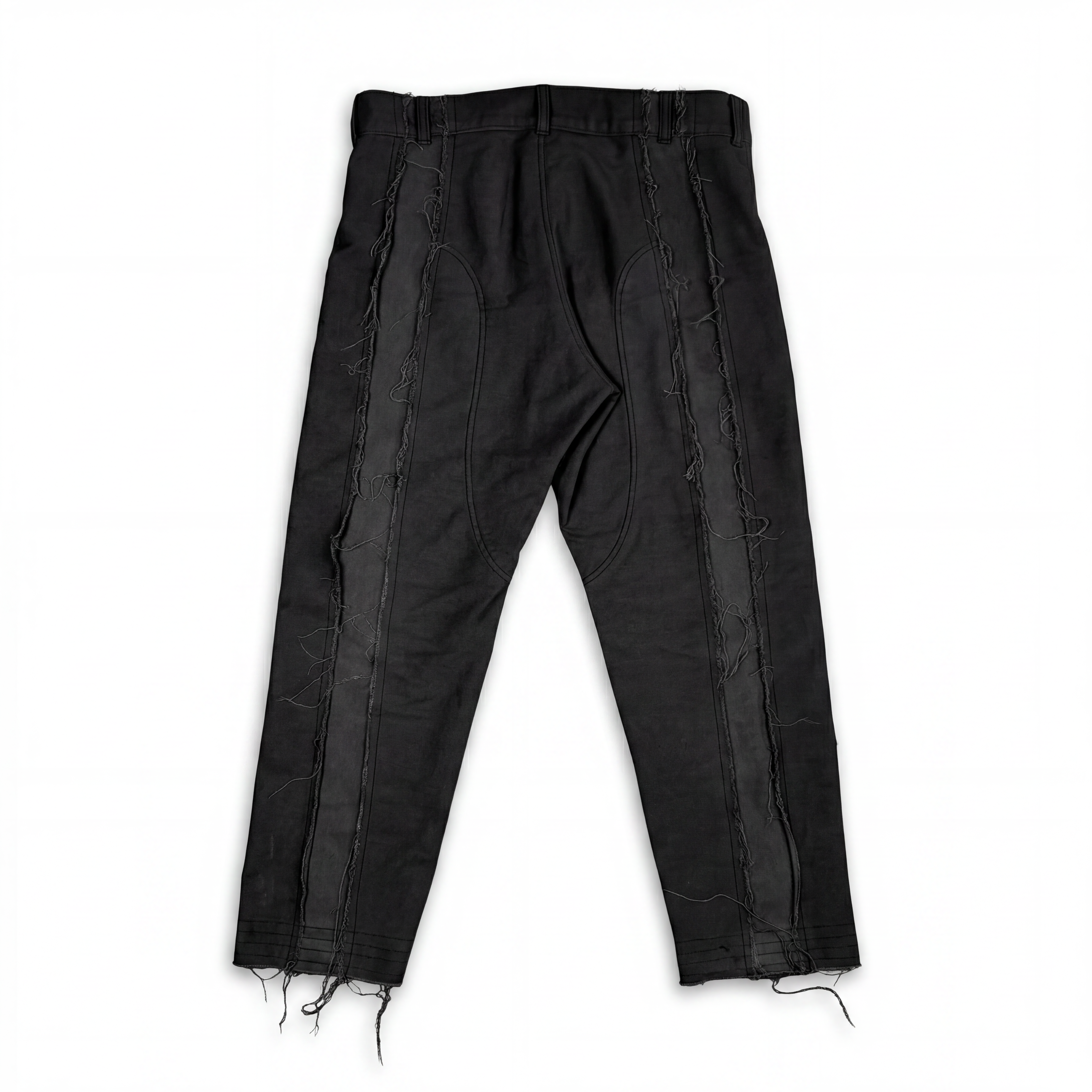 Distressed Denim Pants Black