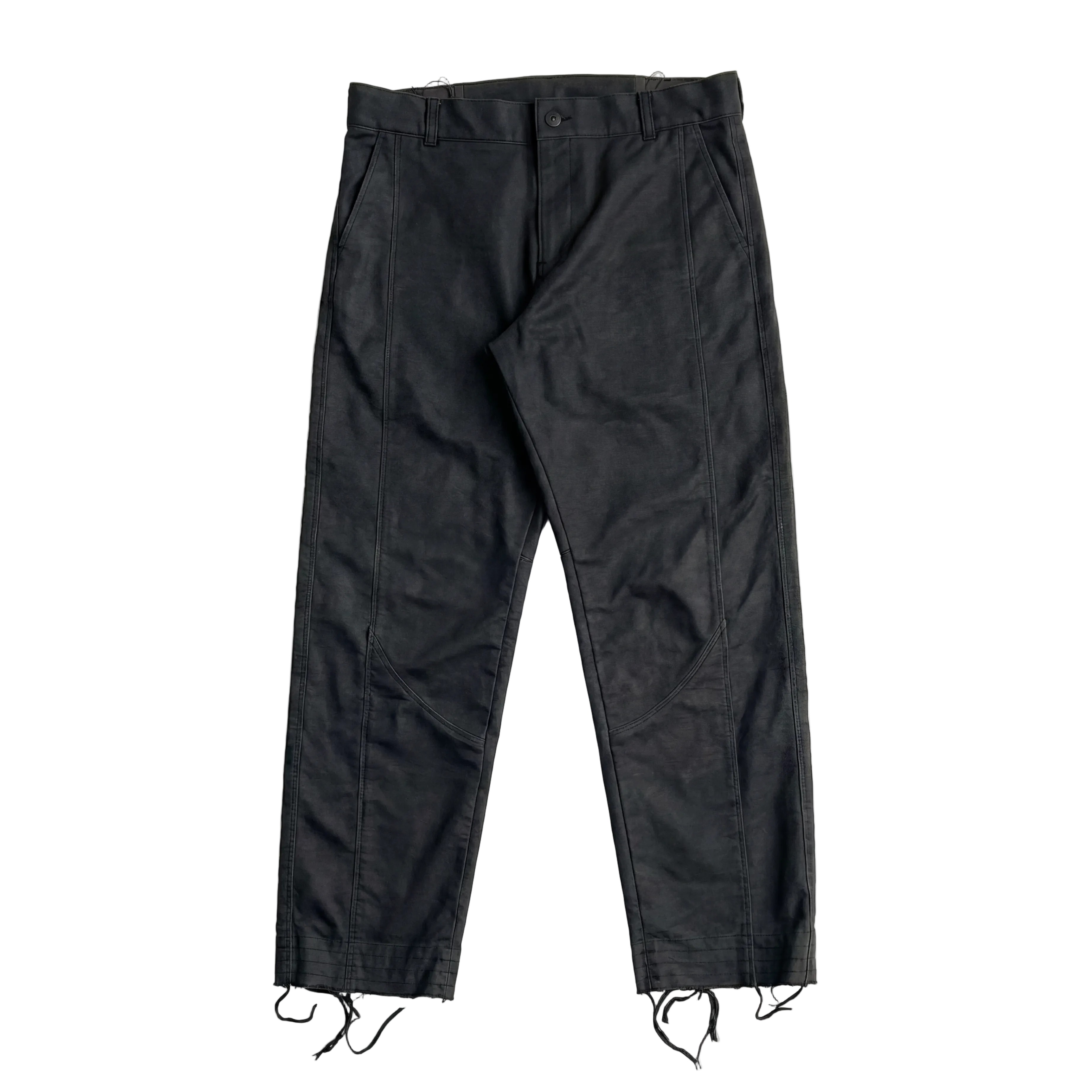 Distressed Denim Pants Black
