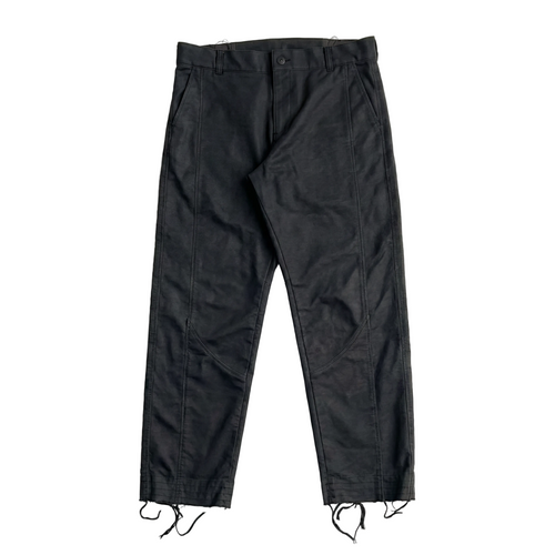 Distressed Denim Pants Black