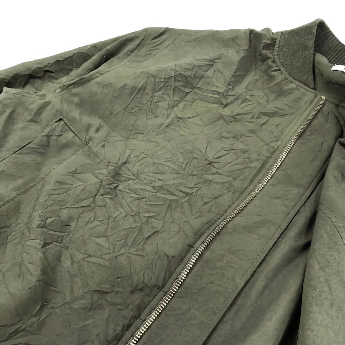 Crinkle Bomber Green