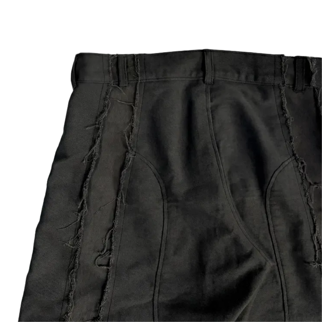 Distressed Denim Pants Black