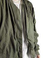 Crinkle Bomber Green