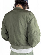 Crinkle Bomber Green
