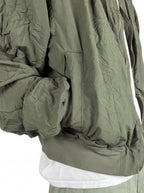 Crinkle Bomber Green